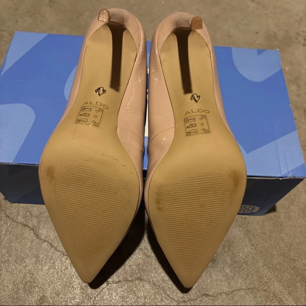 Aldo Stessy 2.0 Pillow Walk Heels Size 13 Nude - Picture 4 of 5